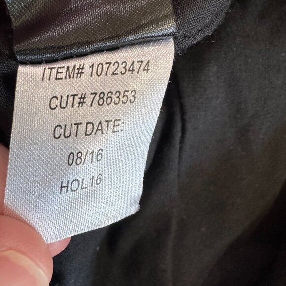 Torrid Black Coated Studio Luxe Ponte Faux Leather Skater Mini Skirt Size 14 - Picture 6 of 8